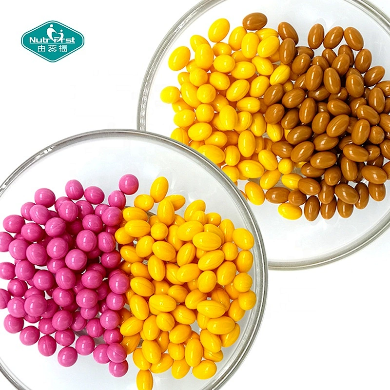 Suplemento nutricional para mujeres embarazadas, hierro ferroso, ácido fólico, vitamina B9, cápsula blanda, embalaje personalizado