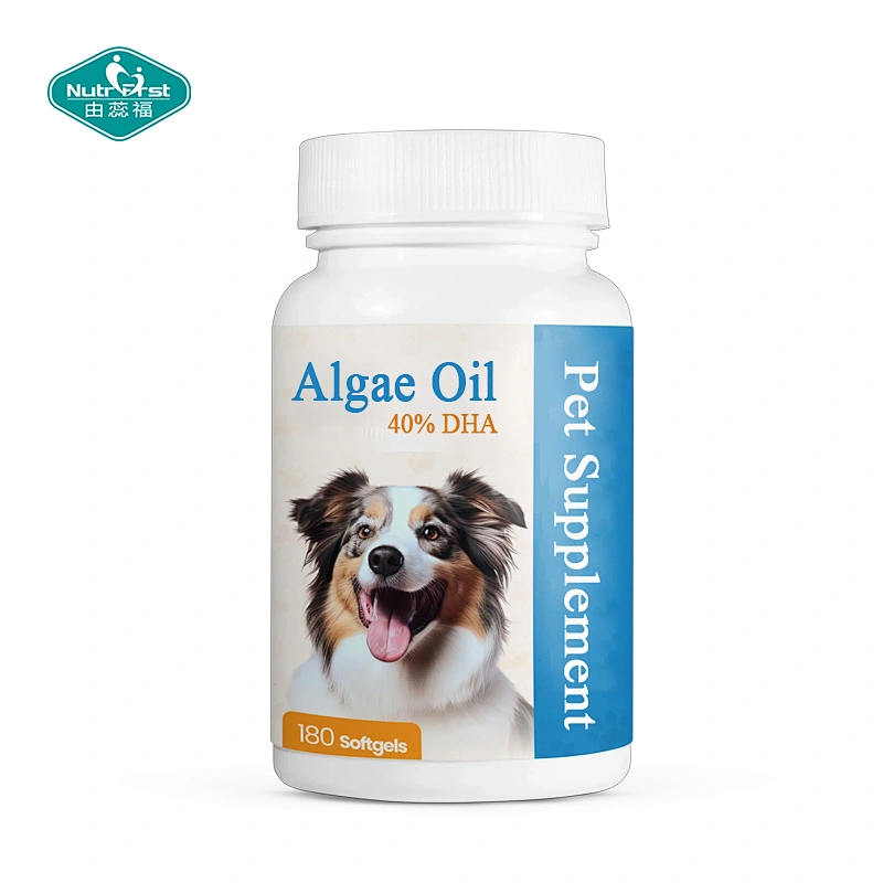 Cápsula blanda para el cuidado de mascotas con aceite de algas DHA al 40 %