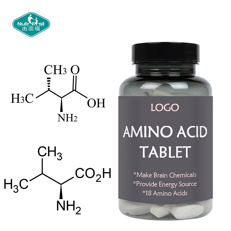 Nutrifirst Customized Skin Hair Nail Health Amino Acid Blend BCAA EAAs Tablet for Brain Health