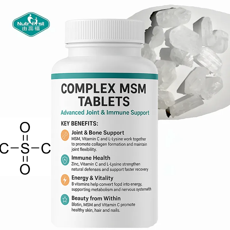 OEM MSM Tablet with Vitamin C & B-Complex & L-Lysine for Teenagers and Adults  Bespoke Package