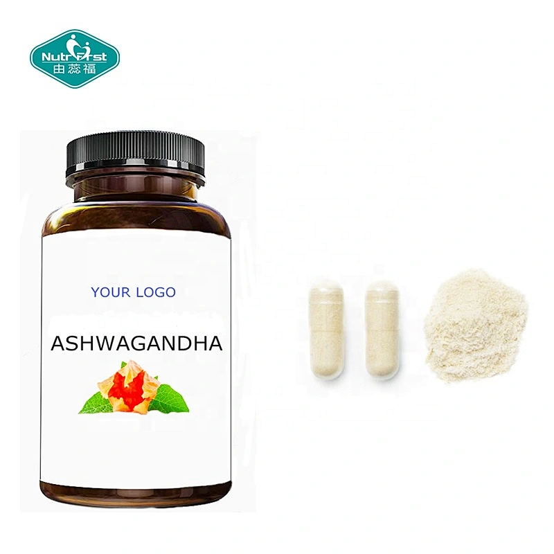 Promote Brain Function Supplements Withania Somnifera Black Pepper Ashwagandha Powder Root Extract Capsules in Bulk