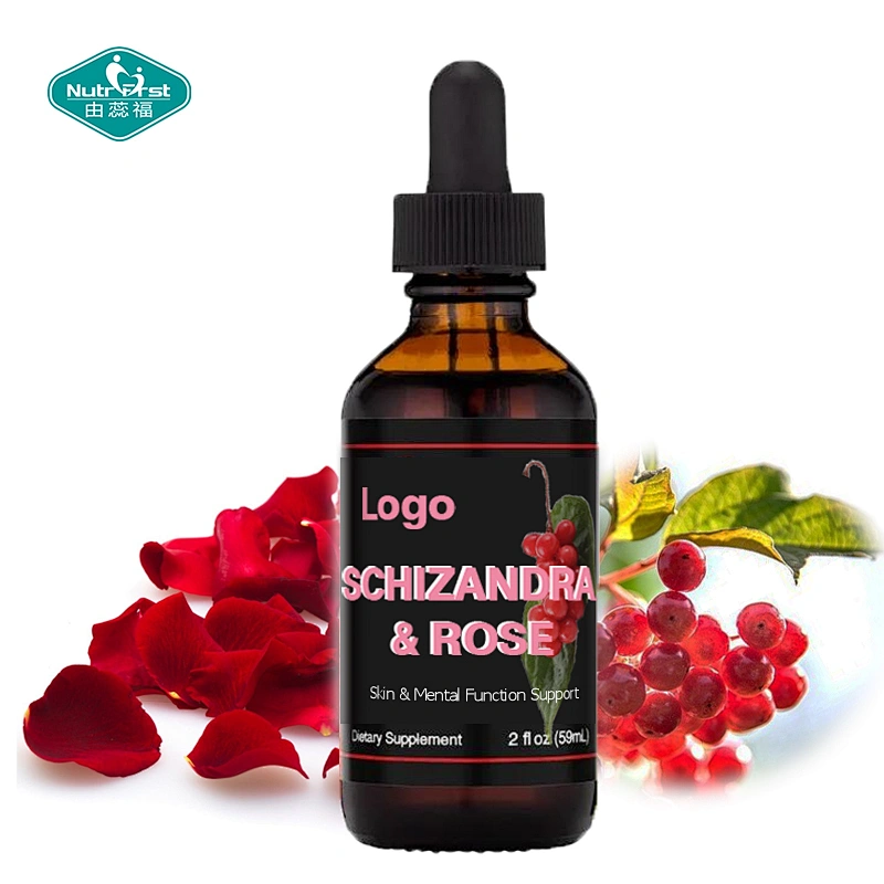Producto de belleza de apoyo inmunológico de calidad alimentaria, extracto de rosa de Schizandra, gotas líquidas a granel