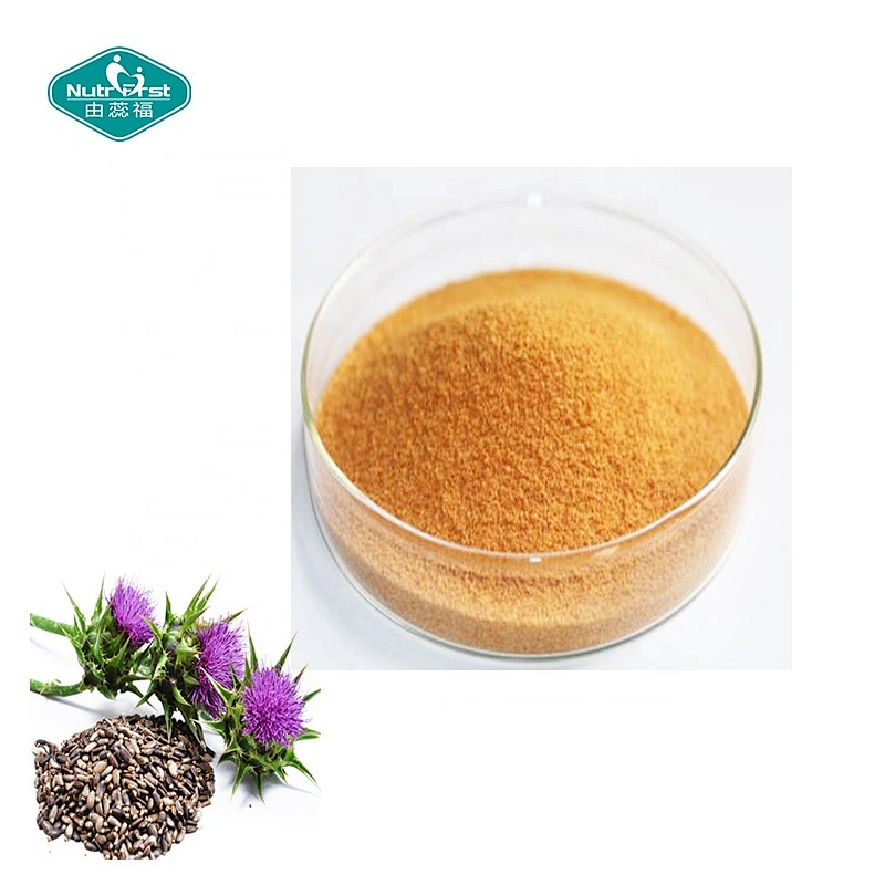 Nutrifirst Fruiterco silibina orgánica silimarina 40% 80% silybum marianum PE polvo silimarina extracto de cardo mariano