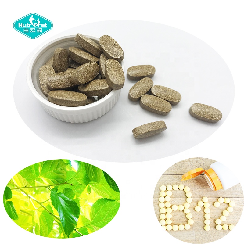 Nutrifirst, suplementos de salud de etiqueta blanca, extracto de hoja de morera, vitamina B6, B12, tabletas de complejo de vitamina B