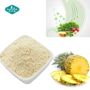 Suplemento nutricional a granel, polvo de enzima de bromelina, extracto de piña orgánica, polvo de fruta seca congelada