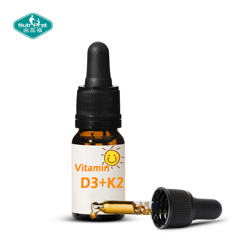 Nutrifirst Private Label Drop Supplements Liquid Organic Vitamin D3 K2 Tincture Drops