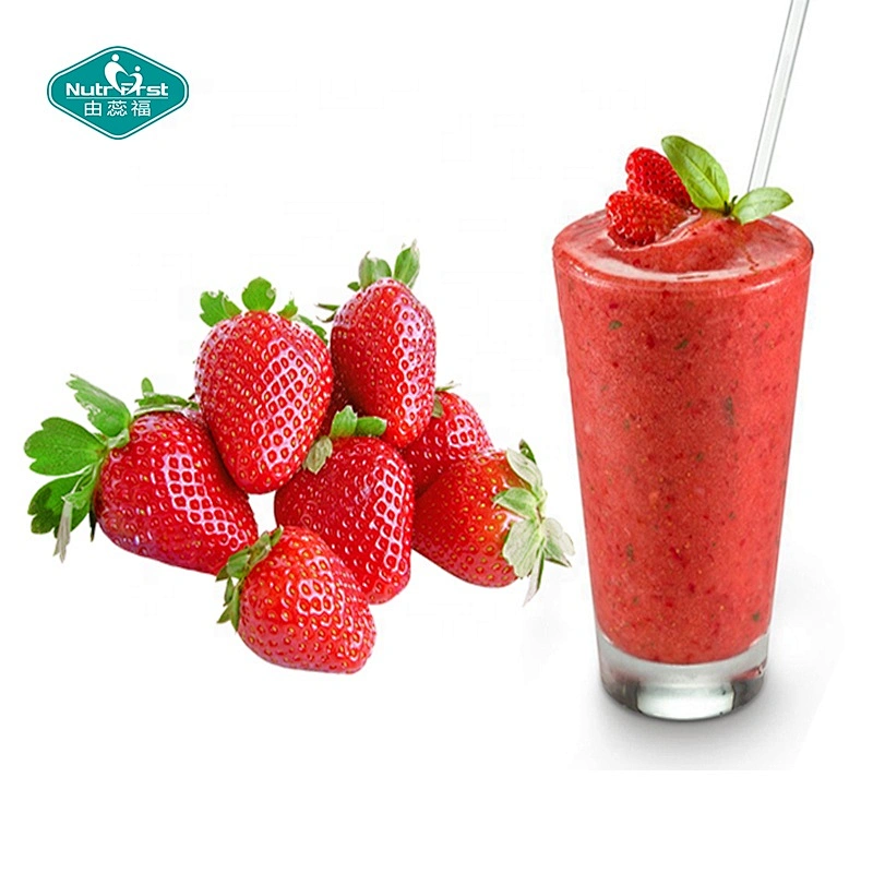 Water Soluble Flavor Fruit Juice Concentrate Customized Freeze Dried Strawberry Fruit Powder with Free Sample