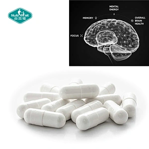 Suplemento cerebral nootrópico de marca privada que respalda la memoria Cápsulas vegetales multivitamínicas