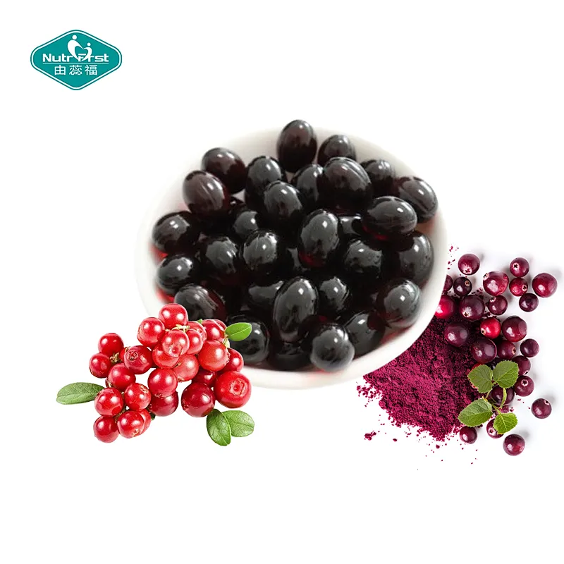 Nutrifirst Cranberry Softgel Dietary Supplement Made with Concentrated Whole Fruit Cranberry Powder Softgel Capsule Bulk