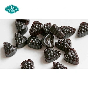 El caramelo de vitamina OEM Nutrifirst complementa las gomitas de saúco negras gomosas veganas con sabor personalizado