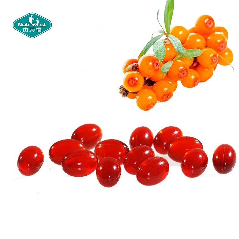 Food Supplement Supercritical CO2 Extraction Sea Buckthorn Oil Softgel Omega 7 Seabuckthorn Anti Aging Capsules