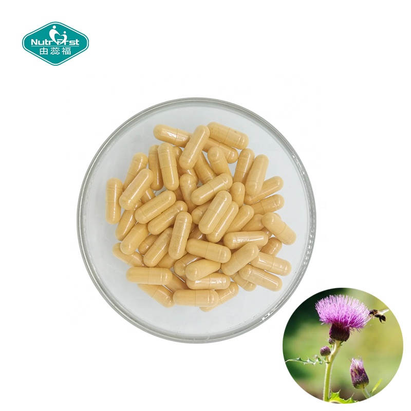 Organic Herbal Formula Milk Thistle Extracts Vegan Capsules Supplement Customization