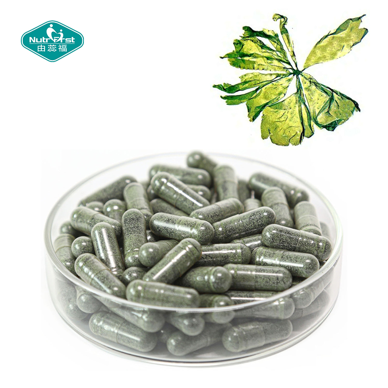 Mezcla de frutas a base de hierbas investigadas por Nutrifirst Salud cardiovascular Algas marinas Uva Arándano Cápsula vegana