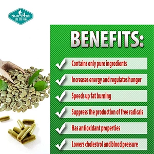 Nutrifirts Cápsulas para perder peso Potenciador de energía Keto Quemador adelgazante Cápsula de extracto de grano de café verde puro