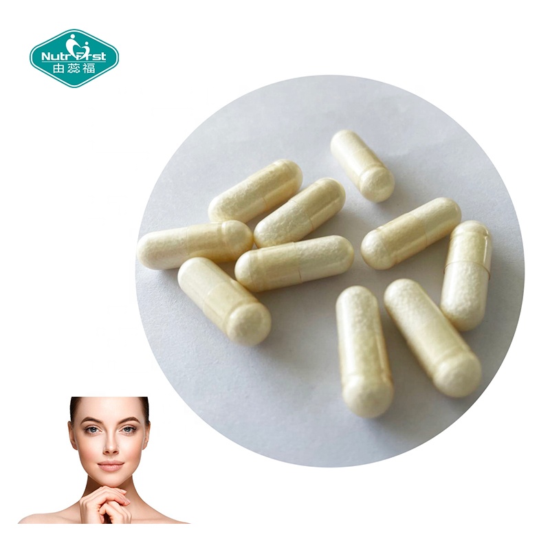Fabricantes de productos nutricionales Vitamina C Colágeno HA Cápsulas Píldoras para blanquear la piel con ácido hialurónico