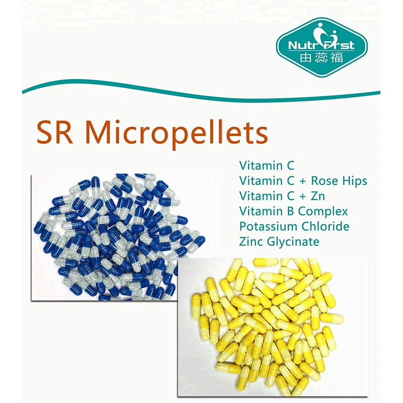 Nutrifirst liberación sostenida CoQ10 vitamina CE colágeno micropellets Q10 cápsulas blanqueadoras Beadlets