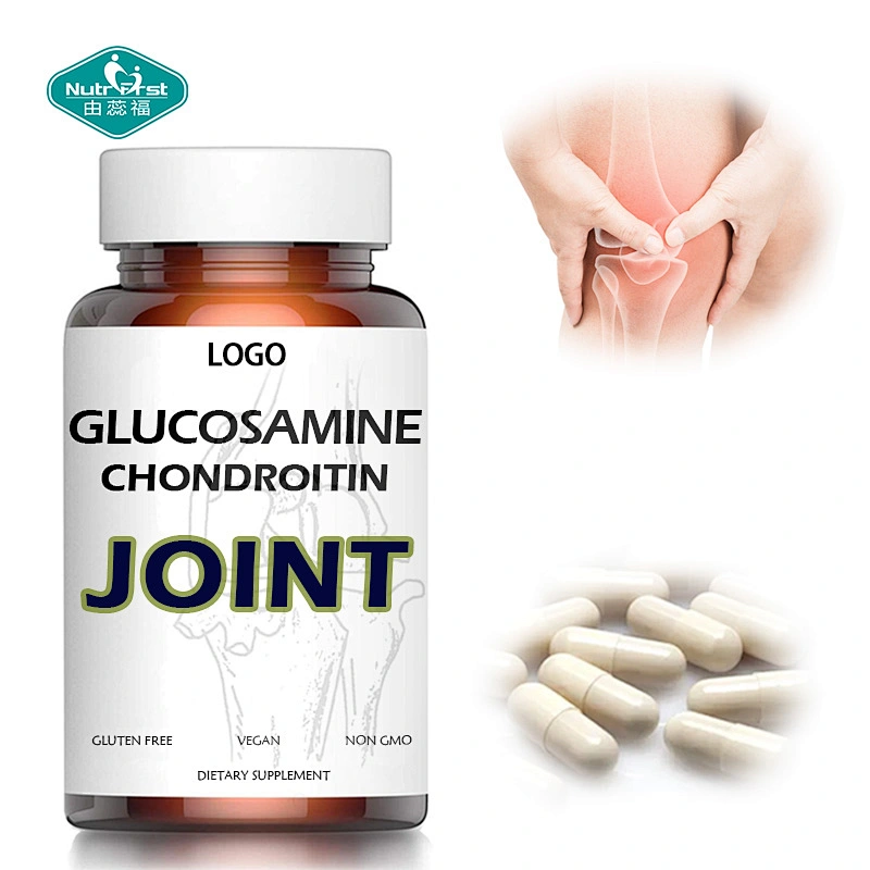 Suplemento para articulaciones Extracto de hierbas personalizado Glucosamina Condroitina MSM Cápsulas veganas para la salud de las articulaciones