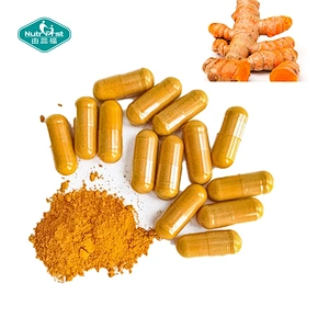 Organic Curcuminoids Black Pepper Turmeric Root Piper Nigru Extract Capsule for Cardiovascular Health