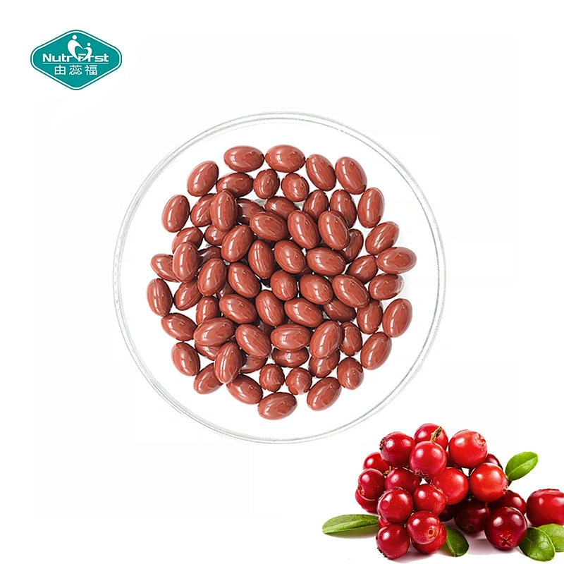 Herbal Equivalent Supplement Cranberry Extract Vitamin E Capsules Softgel