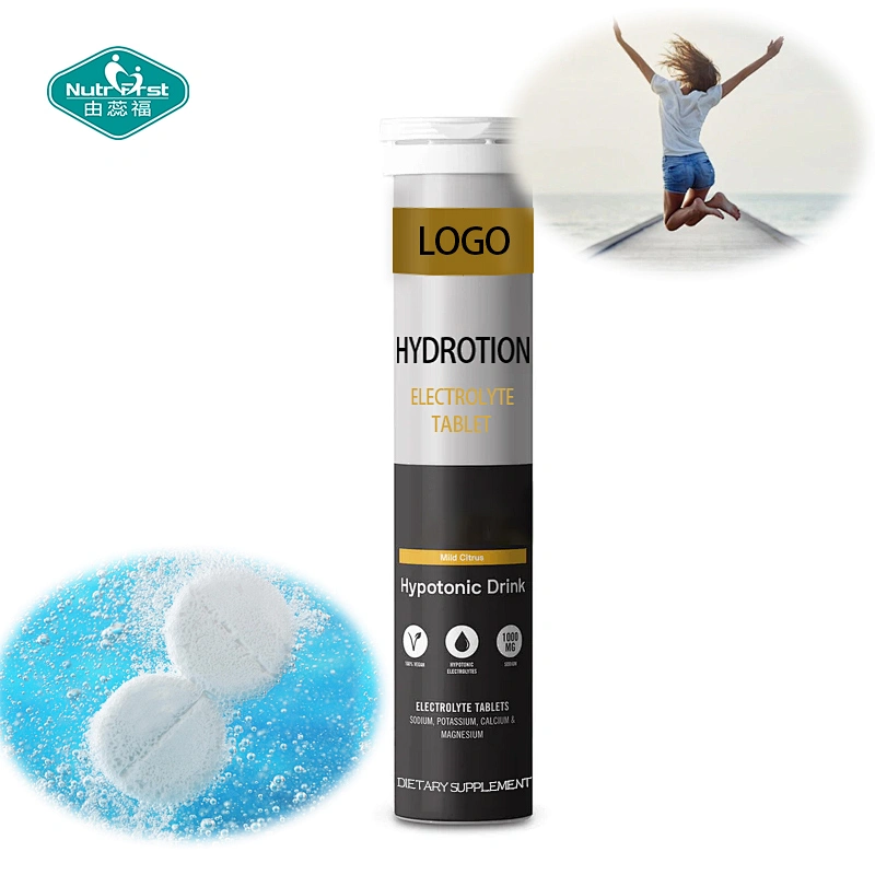 Private Label No Sugar Sport Enhance Hydrotion Electrolyte Effervescent Tablet Health Supplement for Energy Boost