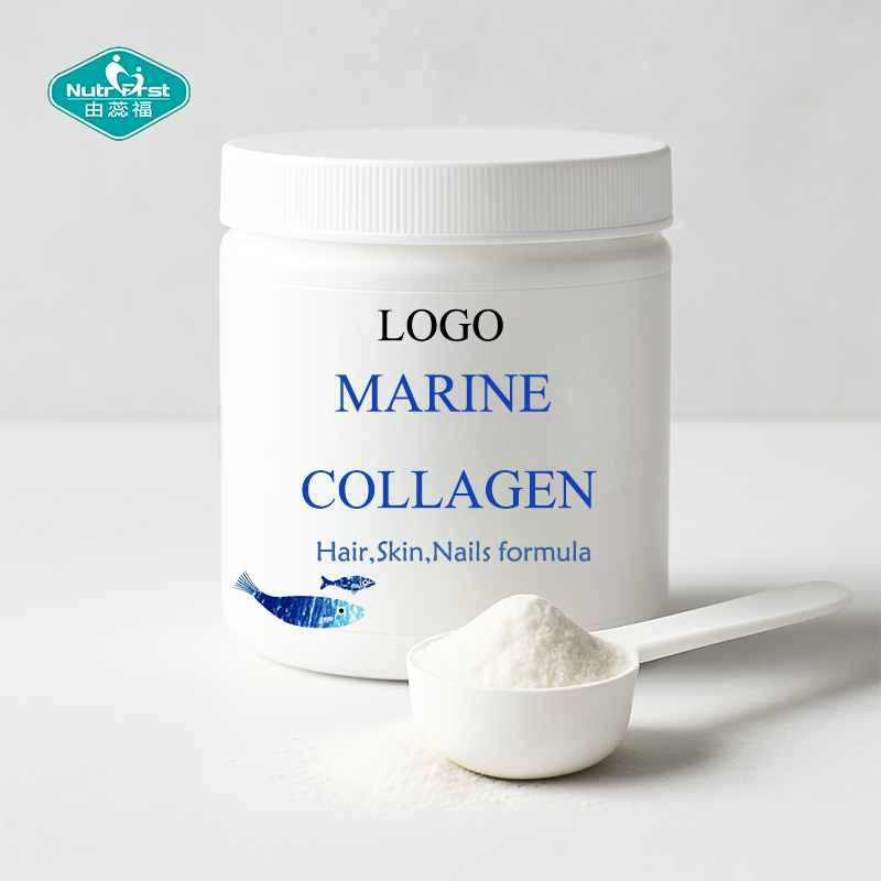 Nutrifirst Customized Marine Collagen Type I & III Powder for Youthful Glow Hair Growth & Nail Strength Healthcare Supplement