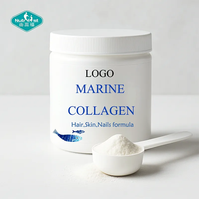 Nutrifirst Customized Marine Collagen Type I & III Powder for Youthful Glow Hair Growth & Nail Strength Healthcare Supplement