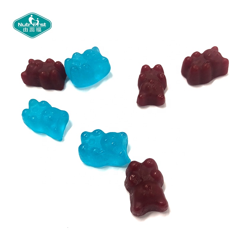 Hair Nails Growth Vitamins Gummies Supplement Vegetarian Biotin Pectin Gummy Candy