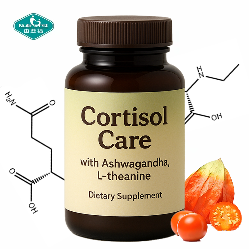 Nutrifirst Advanced Formulas Cortisol Support Supplements Ashwagandha Root, Magnolia Bark, L-Theanine Powder Mixture Capsules