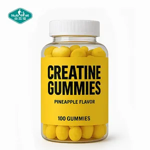 Gomitas de energía y enfoque personalizadas OEM Nutrifirst | Creatina+ L-Teanina + L-Tirosina | Apoyar la fuerza, el enfoque y la salud mental