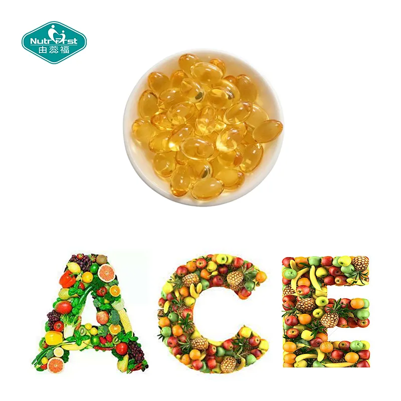 Nutrifirst Custom Customization OEM Vitamin a C E Benefits for Skin Boosts Immune System Super Antioxidant Softgel Capsules