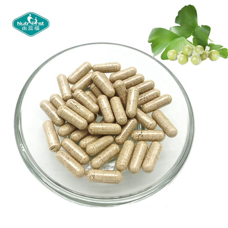 Suplemento potenciador de la memoria cerebral, píldora de nootrópicos, extracto de hoja de Ginkgo Biloba, cápsulas de glucósidos de flavonas a granel