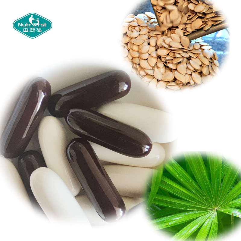 Formulación a medida Suplemento para la salud de los hombres Zinc Licopeno Saw Palmetto Fruta Extracto de semilla de calabaza Aceite Gel suave