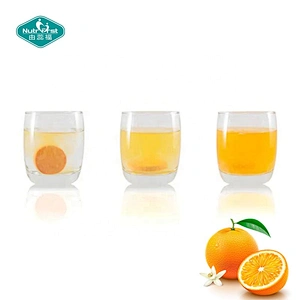 Suplemento para el cuidado de la salud de Nutrifirst, tableta efervescente de vitamina de etiqueta privada, fabricación efervescente de Vc
