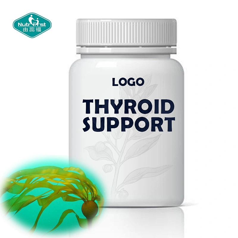 Private Label  Thyroid Health Supplement Herbs Ashwagandha & Schisandra Powder Vegan Capsules with Iodine
