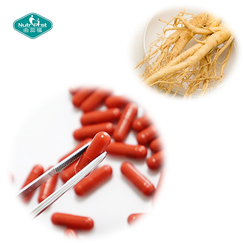Health Food Supplement Raw Material Strong Immune System Red Korean Panax Ginseng Vegan Capsule