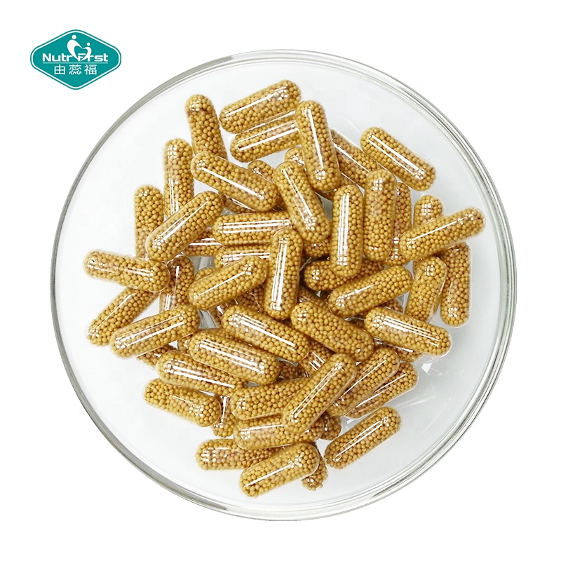 Suplemento de gránulos de liberación lenta Veggie Micropellets de liberación prolongada Vitamina A Cápsulas de complejo de biotina y zinc