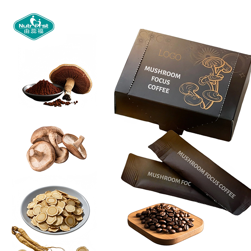 Nutrifirst Private OEM  Label Mushroom Focus Coffee Powder