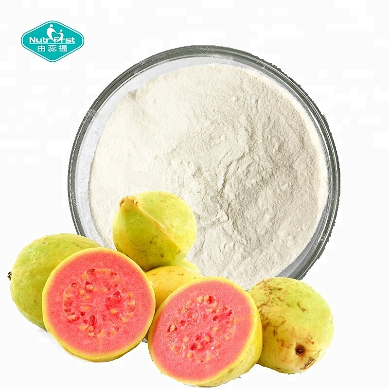 Nutrifirst personalizado deshidratado guayaba fruta secado por pulverización polvo soluble en agua para batidos para hornear helados