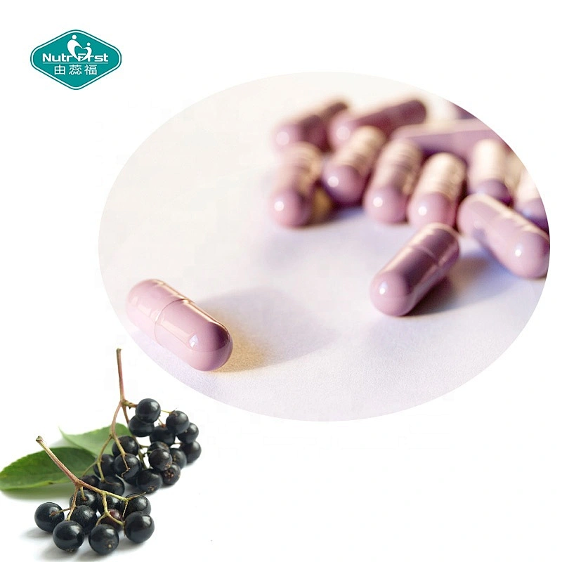 Healthcare Supplements Private Labelling Elderberry Vitamin C Zinc Vitamin D Capsule