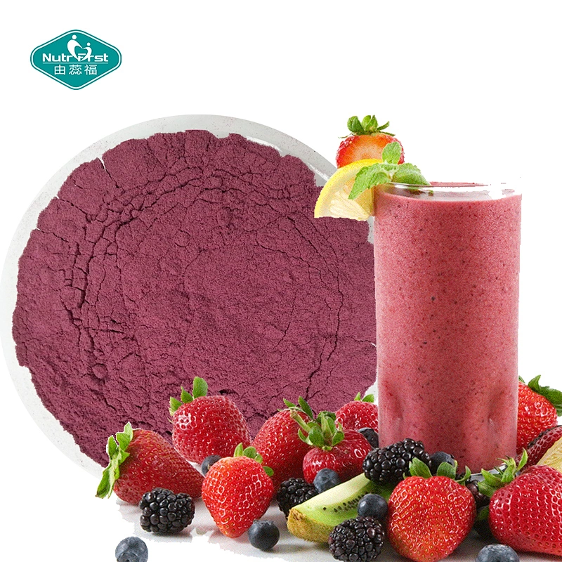 Superfoods Bebidas en polvo mixtas de bayas para el trabajo, gimnasio y uso diario