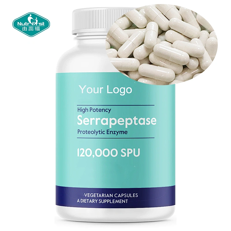 Private Label Vegan Serrapeptase Enzymes Capsules Enzyme Supplement
