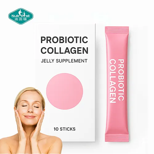 Nutrifirst OEM Bulk Probiótico Censas de colágeno Jelly Sticks Suplementos de belleza y salud intestinal