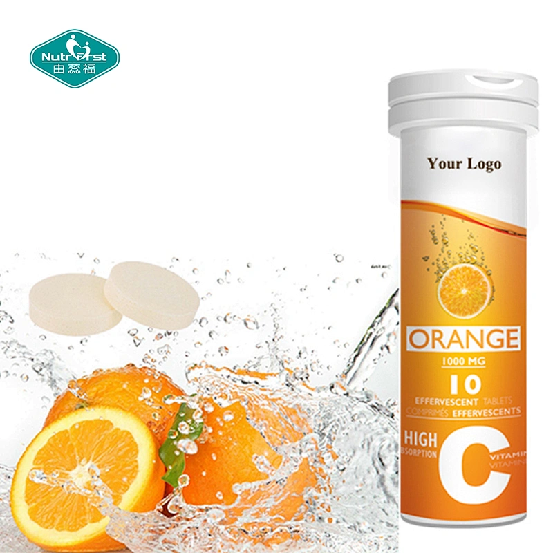 OEM ODM Orange Flavor Support Immune Multivitamin Effervescent Tablets With Vitamin C Private Label