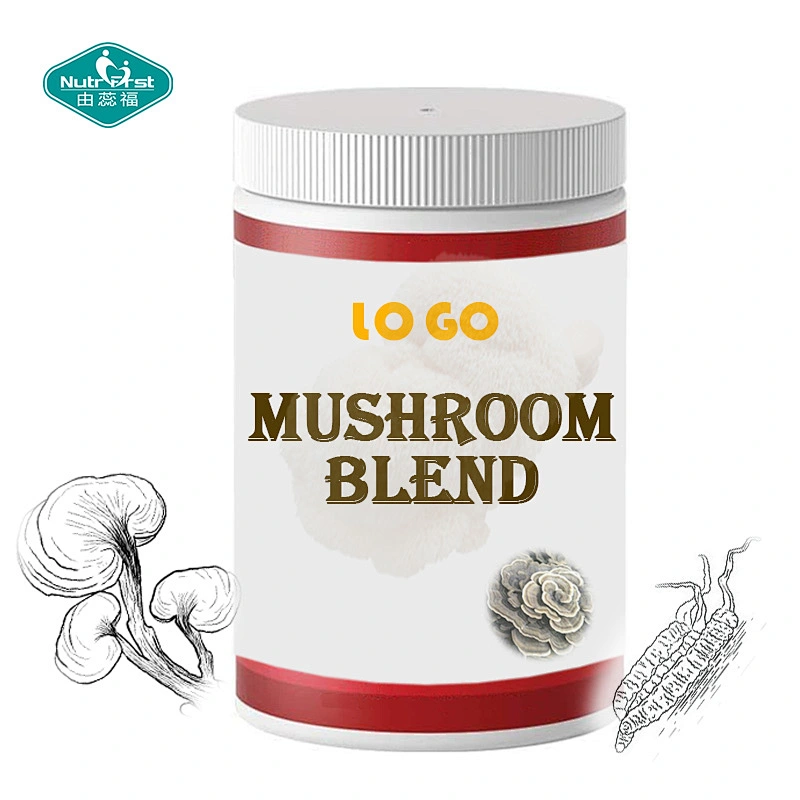 Nutrifirst Advanced Formula Chaga Cordyceps Ultra Mushroom Complex Powder OEM Mental Performance Supplement