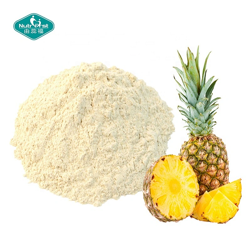 Suplemento nutricional a granel, polvo de enzima de bromelina, extracto de piña orgánica, polvo de fruta seca congelada