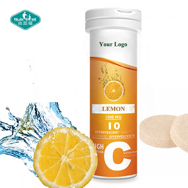 Nutrifirst Immune Booster Supplement Customized Flavor Vitamin C Effervescent Tablet 1000mg Private Label