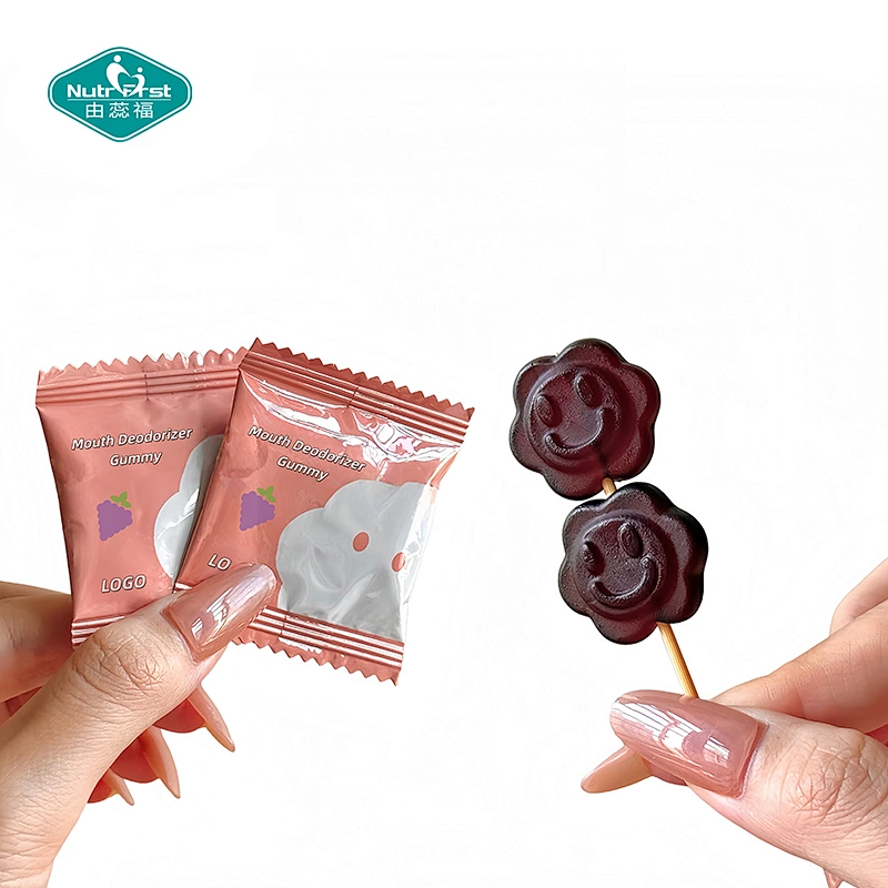 Gomitas desodorantes bucales personalizadas OEM Nutrifirst con etiqueta privada