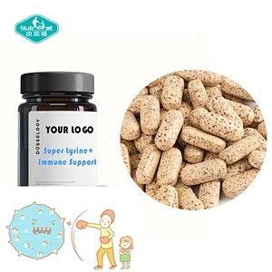 Private Label Echinacea Licorice Propolis Odorless Garlic L-Lysine Formula Tablets for Immune Support