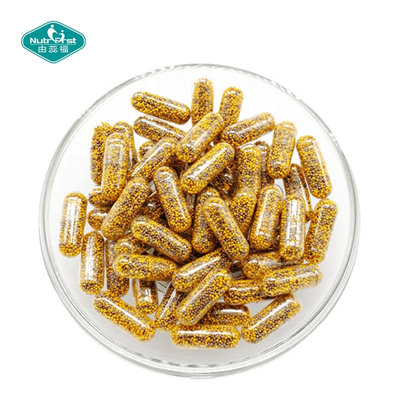 Beadlets L Arginina Metionina Ácido fólico Cápsulas de micropellets de liberación prolongada con vitamina B de zinc