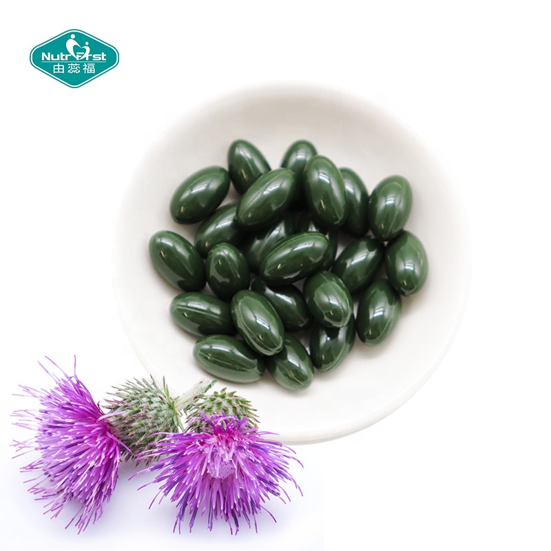 Herb Liver Cleanse Supplements Hangover Milk Thistle Liver Extract Oil Softgel Silymarin Soft Capsules